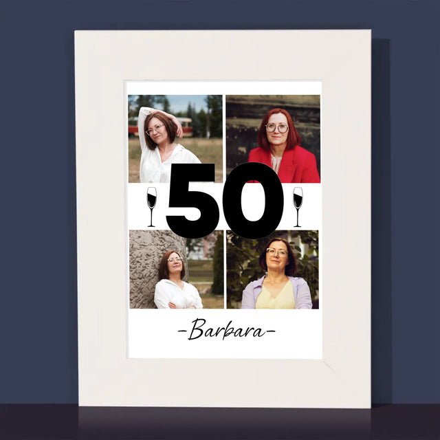 Fotokolaż: 50 Kieliszki - Ramka Na Zdjęcie