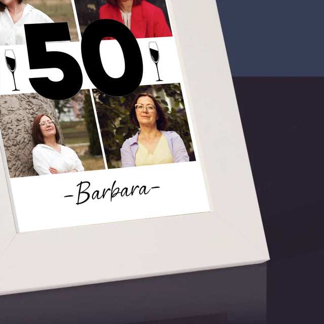 Fotokolaż: 50 Kieliszki - Ramka Na Zdjęcie