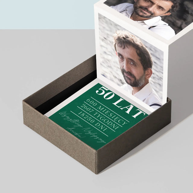 Zdjęcie I Podpis: 50 Lat Odliczanie - Zestaw Zdjęć Harmonijka