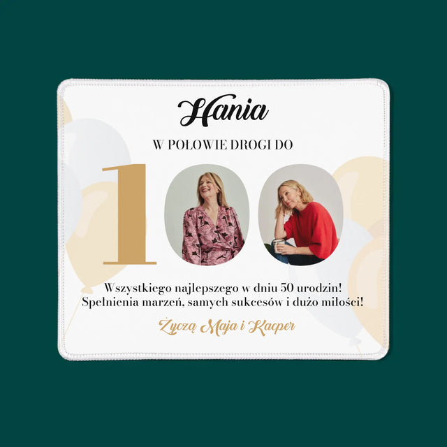 Fotokolaż: W Połowie Drogi Do 100 - Podkładka Pod Myszkę