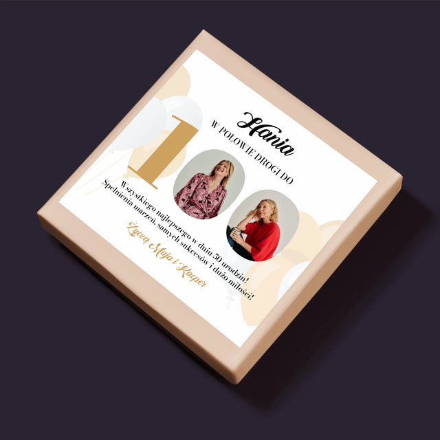 Fotokolaż: W Połowie Drogi Do 100 - Personalizowane Puzzle