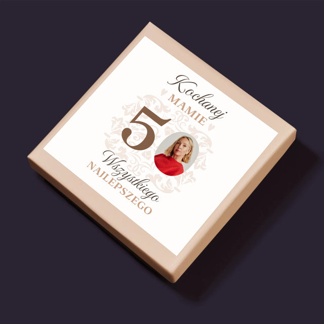 Zdjęcie I Podpis: Kochanej Mamie Z Okazji 50 Urodzin - Personalizowane Puzzle