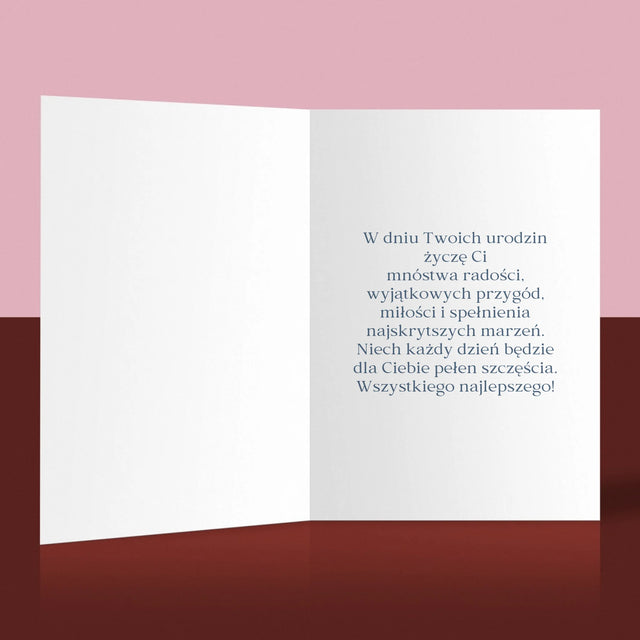 Zdjęcie I Podpis: Kochanemu Tacie Z Okazji 50 Urodzin - Kartka Z Życzeniami