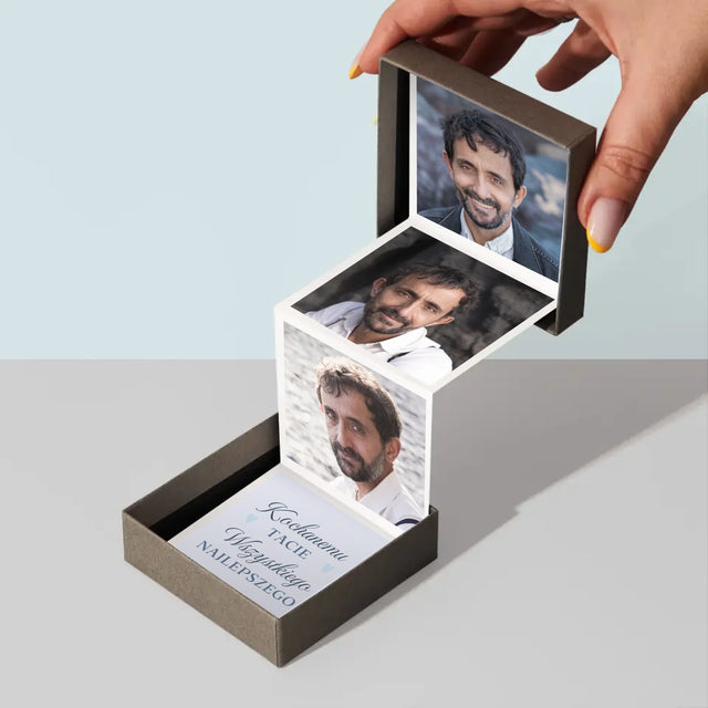 Zdjęcie I Podpis: Kochanemu Tacie Z Okazji 50 Urodzin - Zestaw Zdjęć Harmonijka