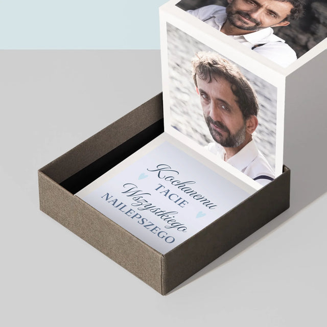 Zdjęcie I Podpis: Kochanemu Tacie Z Okazji 50 Urodzin - Zestaw Zdjęć Harmonijka