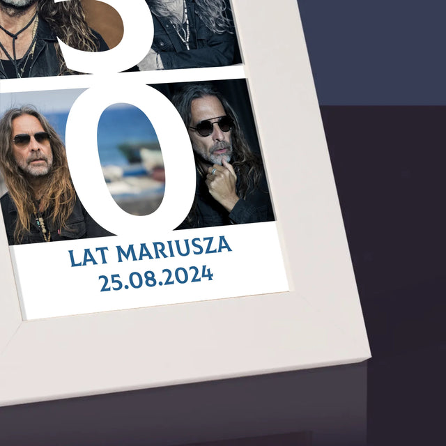 Fotokolaż: 50 Lat Cyfra Zdjęcia - Ramka Na Zdjęcie