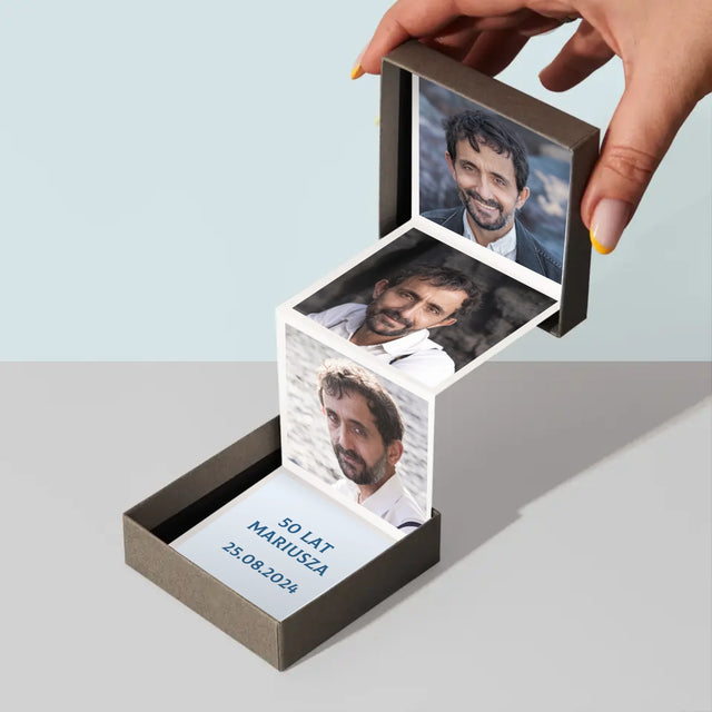 Fotokolaż: 50 Lat Cyfra Zdjęcia - Zestaw Zdjęć Harmonijka