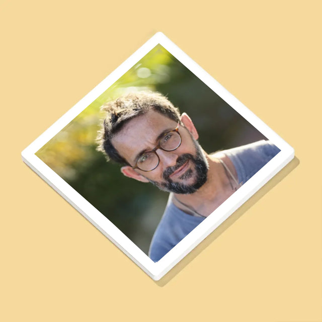 Zdjęcie I Podpis: Kochanemu Tacie Z Okazji 50 Urodzin - Podkładki Pod Kubki