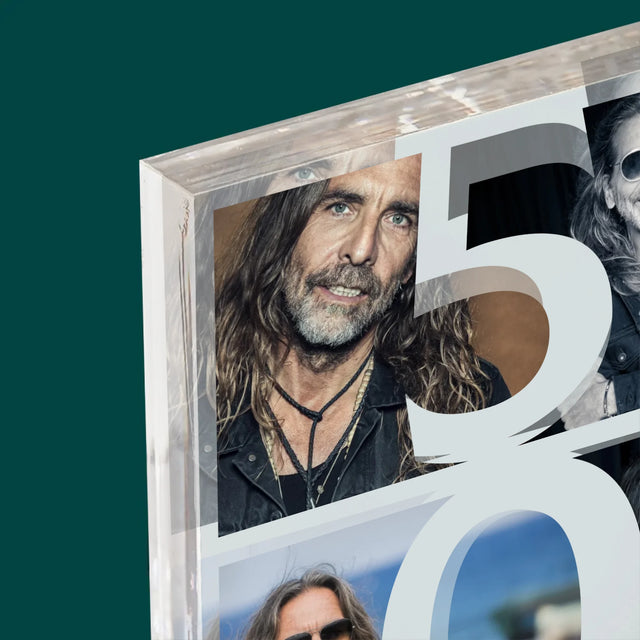 Fotokolaż: 50 Lat Cyfra Zdjęcia - Blok Akrylowy z Nadrukiem