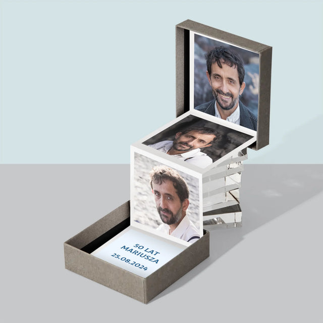 Fotokolaż: 50 Lat Cyfra Zdjęcia - Zestaw Zdjęć Harmonijka