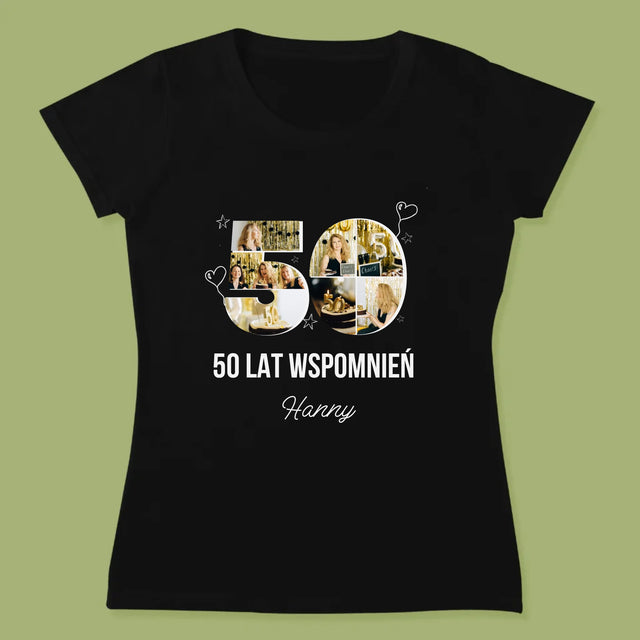 Kształt Ze Zdjęć: 50 Lat Wspomnień - Koszulka Damska z Nadrukiem