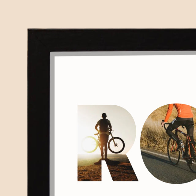 Słowo Ze Zdjęć: Rower - Wydruk Obramowany 20X40