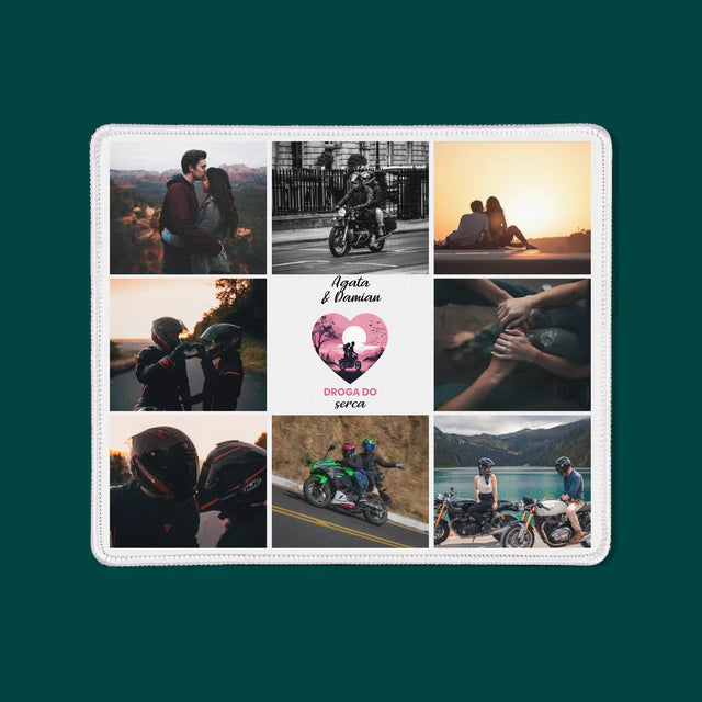 Fotokolaż: Droga Do Serca - Podkładka Pod Myszkę