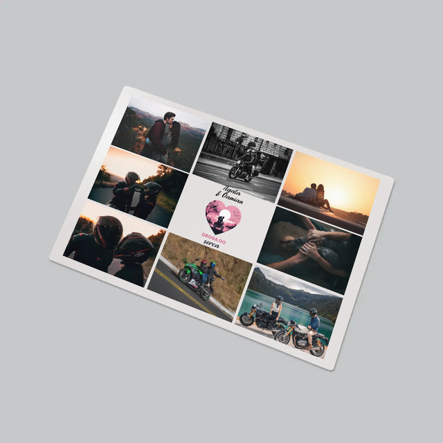 Fotokolaż: Droga Do Serca - Podkładka Na Biurko