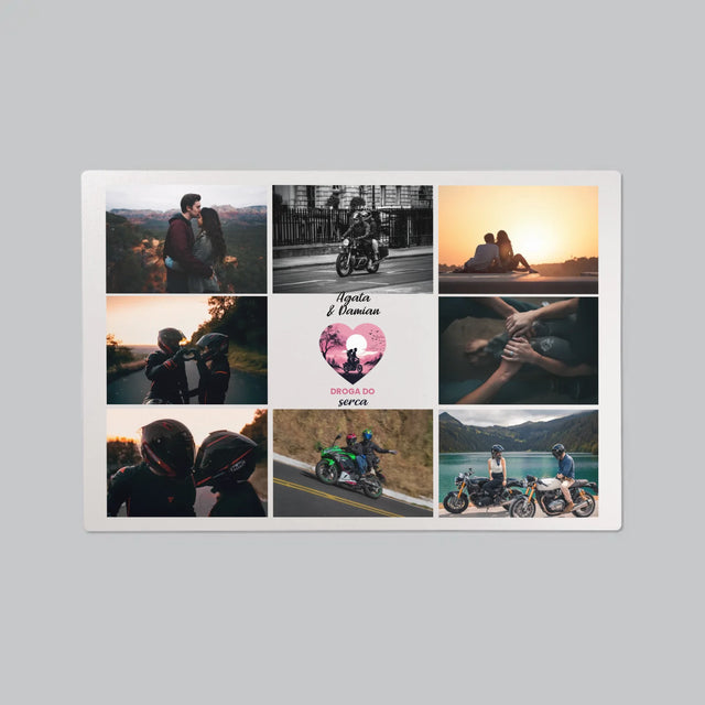 Fotokolaż: Droga Do Serca - Podkładka Na Biurko