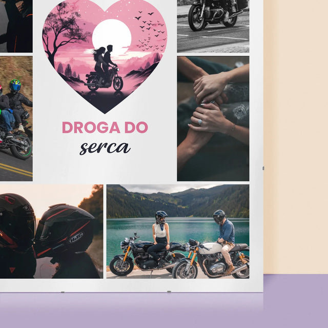 Fotokolaż: Droga Do Serca - Personalizowany Plakat