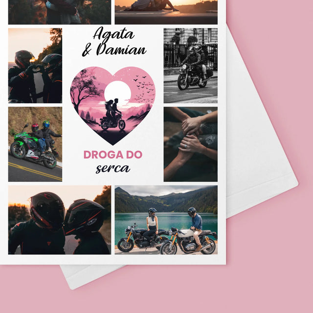 Fotokolaż: Droga Do Serca - Kartka Z Życzeniami