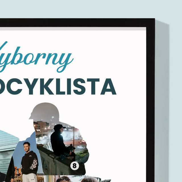 Kształt Ze Zdjęć: Wyborny Motocyklista - Wydruk Obramowany