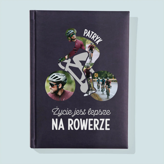 Kształt Ze Zdjęć: Życie Jest Lepsze Na Rowerze - Notes Książkowy