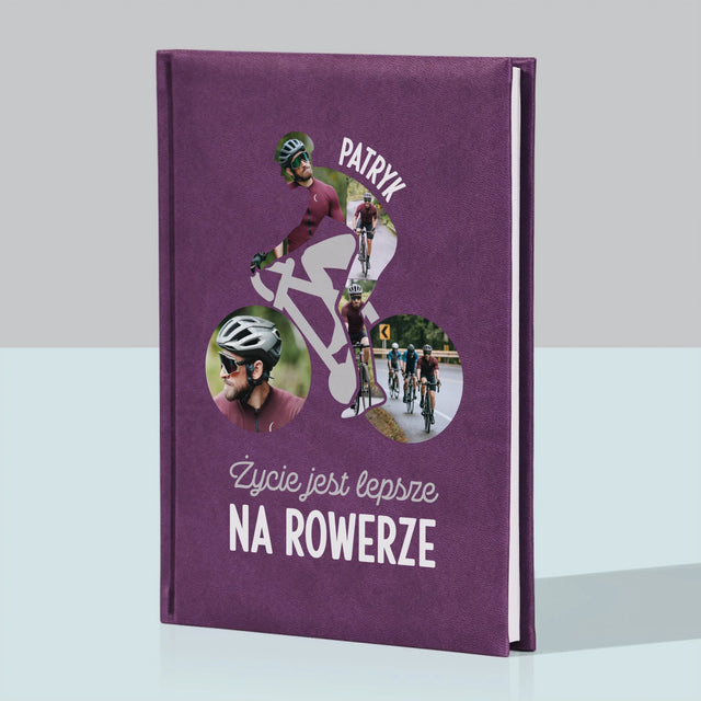 Kształt Ze Zdjęć: Życie Jest Lepsze Na Rowerze - Notes Książkowy