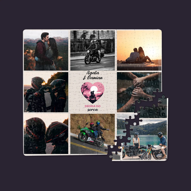 Fotokolaż: Droga Do Serca - Personalizowane Puzzle