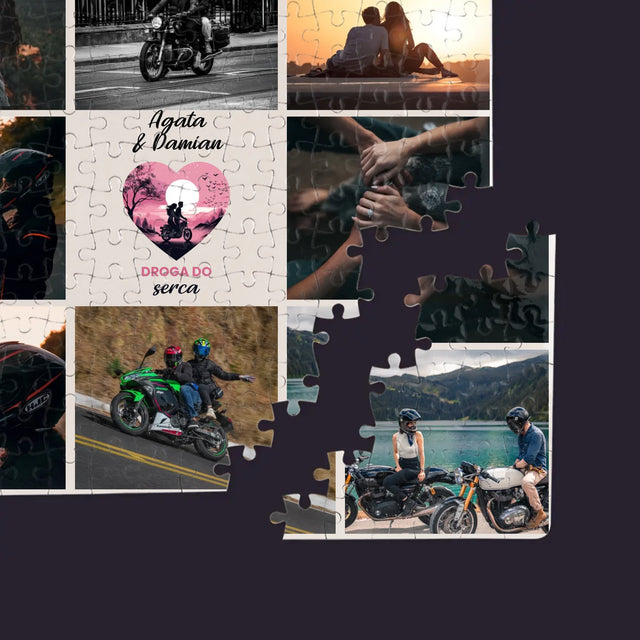 Fotokolaż: Droga Do Serca - Personalizowane Puzzle