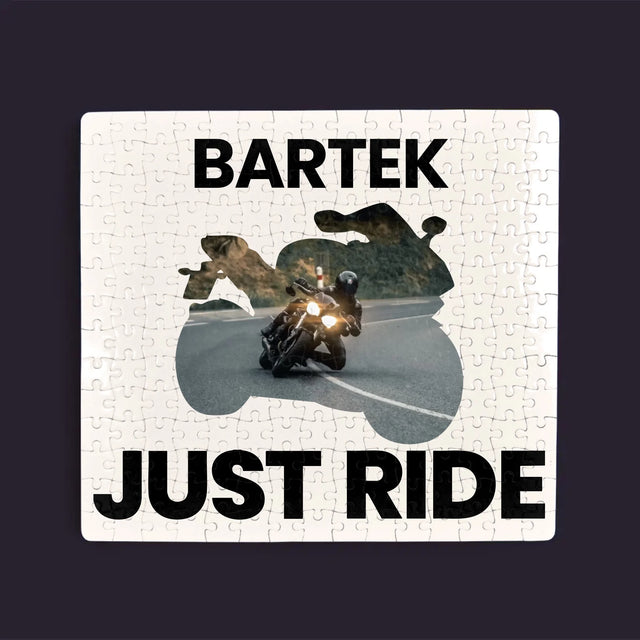 Kształt Ze Zdjęć: Just Ride - Personalizowane Puzzle