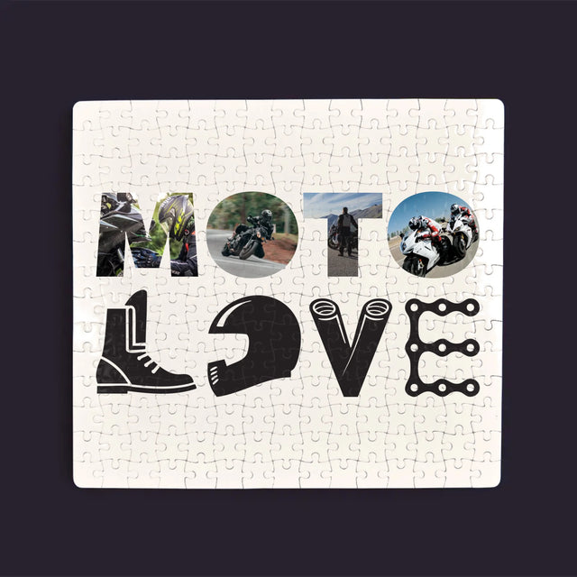 Słowo Ze Zdjęć: Motolove - Personalizowane Puzzle