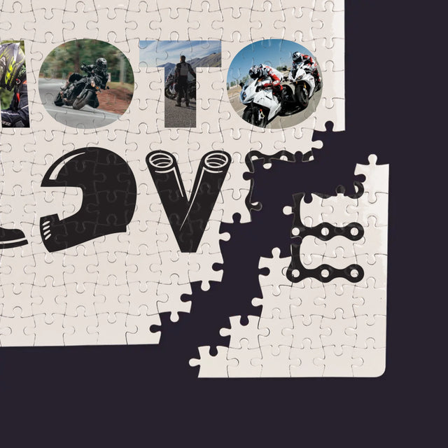 Słowo Ze Zdjęć: Motolove - Personalizowane Puzzle