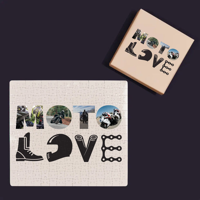 Słowo Ze Zdjęć: Motolove - Personalizowane Puzzle