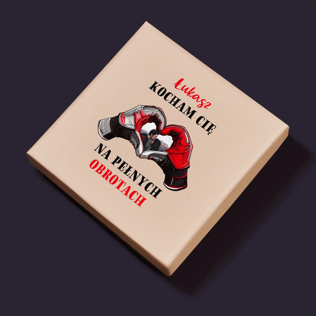 Zdjęcie I Podpis: Kocham Cię Na Pełnych Obrotach - Personalizowane Puzzle