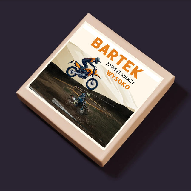 Zdjęcie I Podpis: Zawsze Mierzy Wysoko - Personalizowane Puzzle