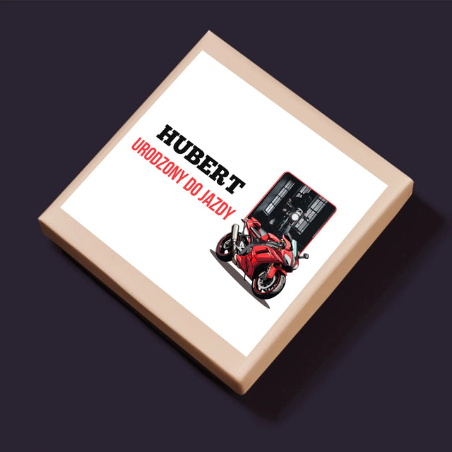 Zdjęcie I Podpis: Urodzony Do Jazdy - Personalizowane Puzzle