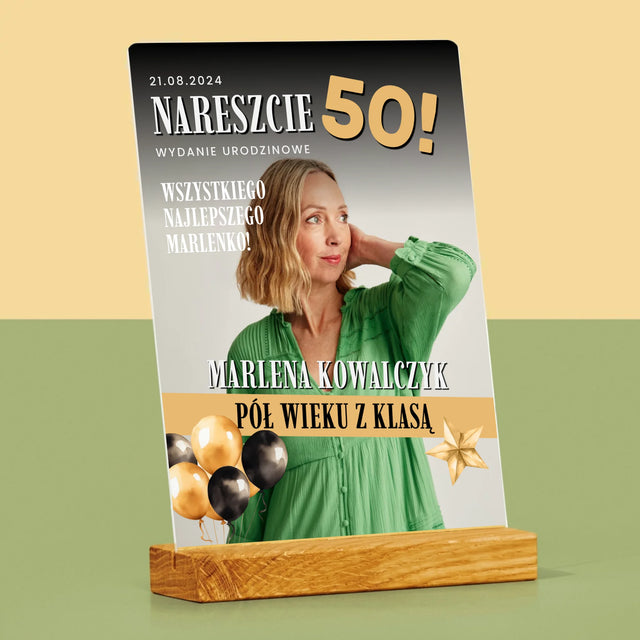 Okładka Magazynu: Nareszcie 50 - Wydruk Na Szkle Akrylowym