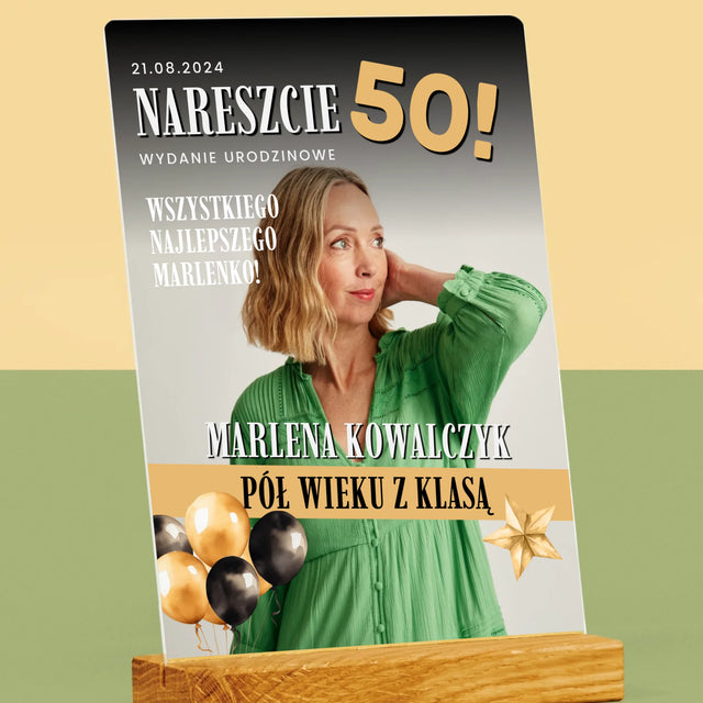 Okładka Magazynu: Nareszcie 50 - Wydruk Na Szkle Akrylowym