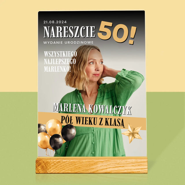 Okładka Magazynu: Nareszcie 50 - Wydruk Na Szkle Akrylowym