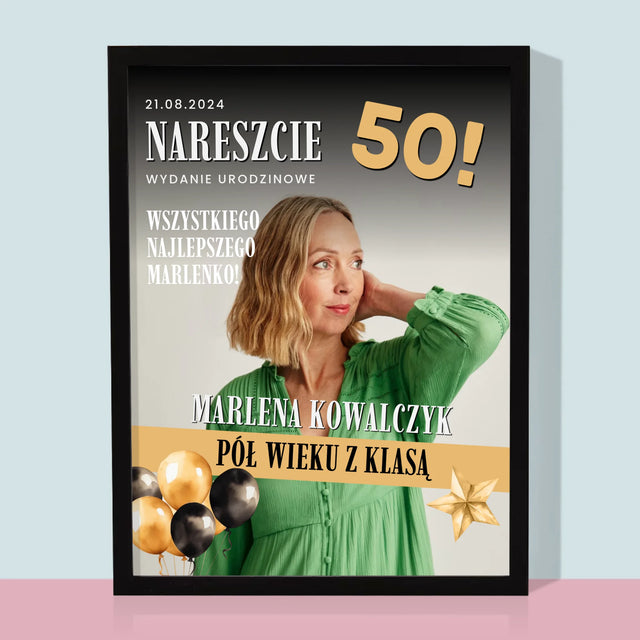Okładka Magazynu: Nareszcie 50 - Wydruk Obramowany