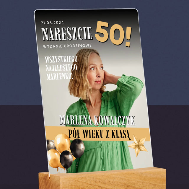 Okładka Magazynu: Nareszcie 50 - Wydruk Na Szkle Akrylowym