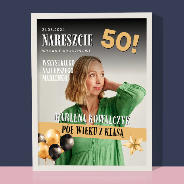 Okładka Magazynu: Nareszcie 50 - Wydruk Obramowany