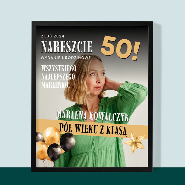 Okładka Magazynu: Nareszcie 50 - Wydruk Obramowany
