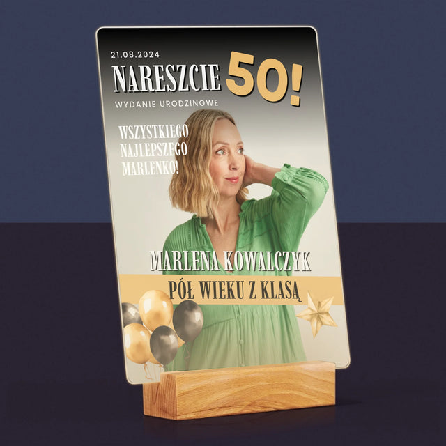 Okładka Magazynu: Nareszcie 50 - Wydruk Na Szkle Akrylowym