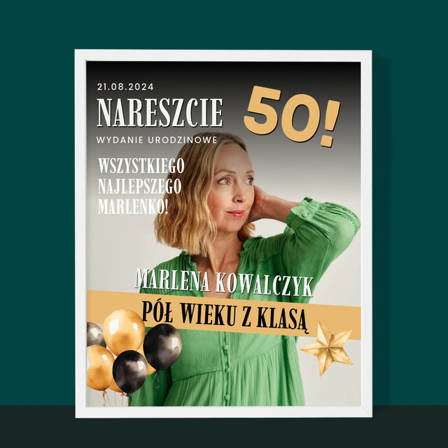 Okładka Magazynu: Nareszcie 50 - Wydruk Obramowany