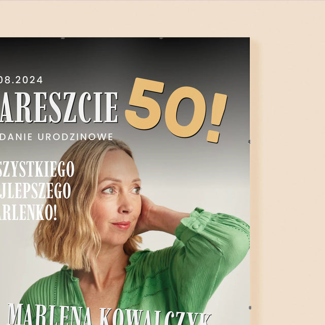 Okładka Magazynu: Nareszcie 50 - Personalizowany Plakat