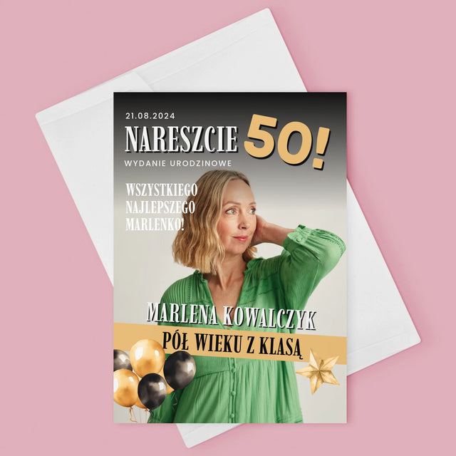 Okładka Magazynu: Nareszcie 50 - Kartka Z Życzeniami