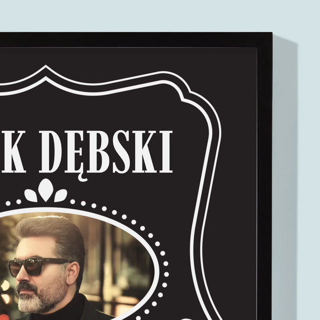 Zdjęcie I Podpis: 50 Urodziny Wszystkiego Najlepszego - Wydruk Obramowany