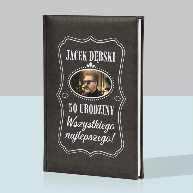 Zdjęcie I Podpis: 50 Urodziny Wszystkiego Najlepszego - Notes Książkowy