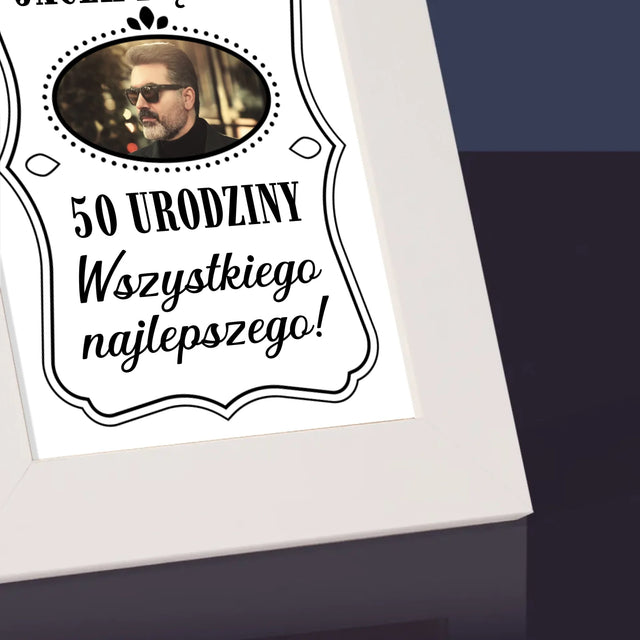 Zdjęcie I Podpis: 50 Urodziny Wszystkiego Najlepszego - Ramka Na Zdjęcie