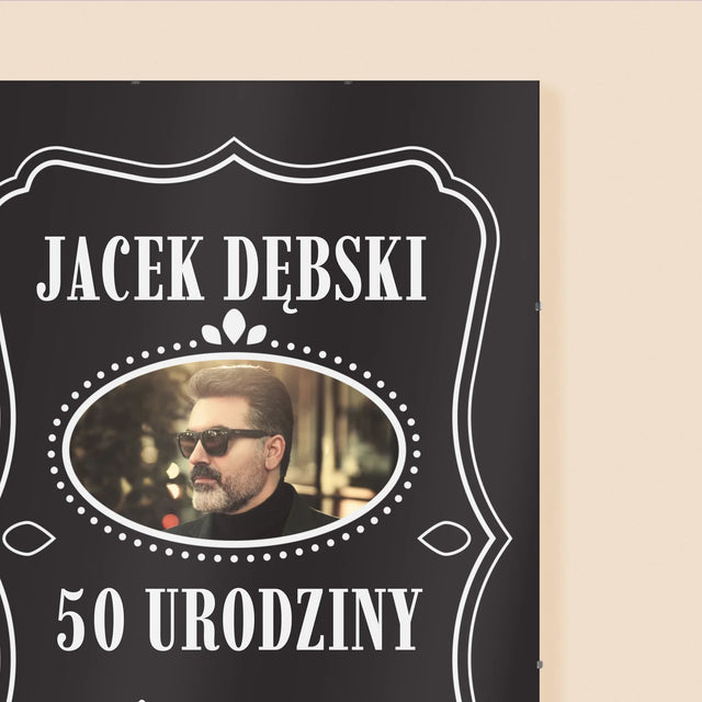 Zdjęcie I Podpis: 50 Urodziny Wszystkiego Najlepszego - Personalizowany Plakat