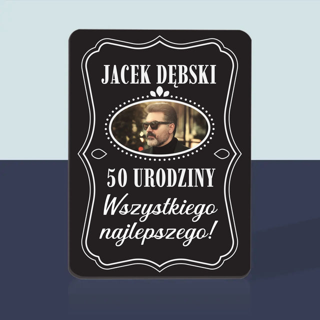 Zdjęcie I Podpis: 50 Urodziny Wszystkiego Najlepszego - Karty Do Gry