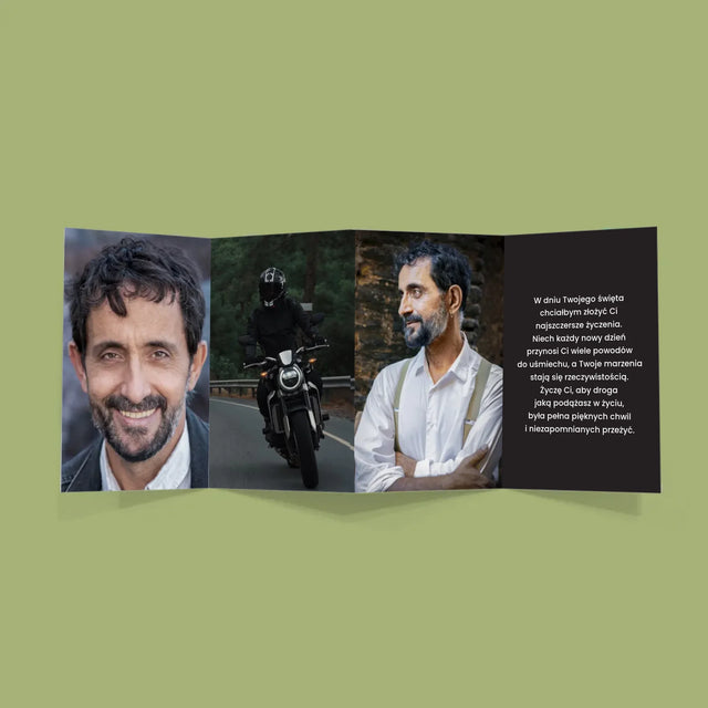 Zdjęcie I Podpis: 50 Urodziny Wszystkiego Najlepszego - Duża Harmonijka Ze Zdjęć